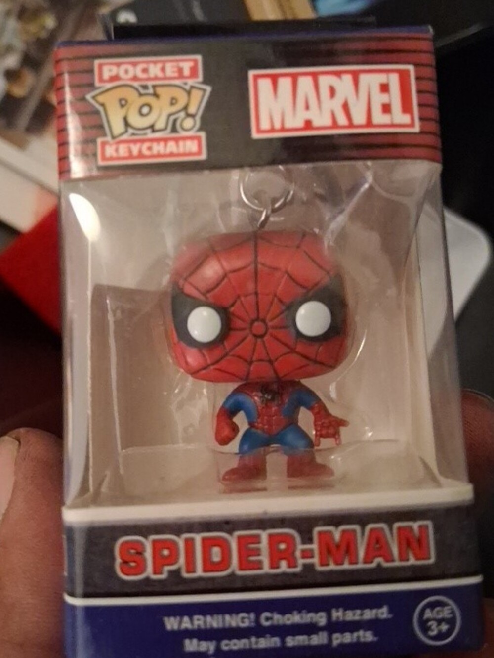 Marvel Spider-Man Pocket Pop! Keychain - Red & Blue